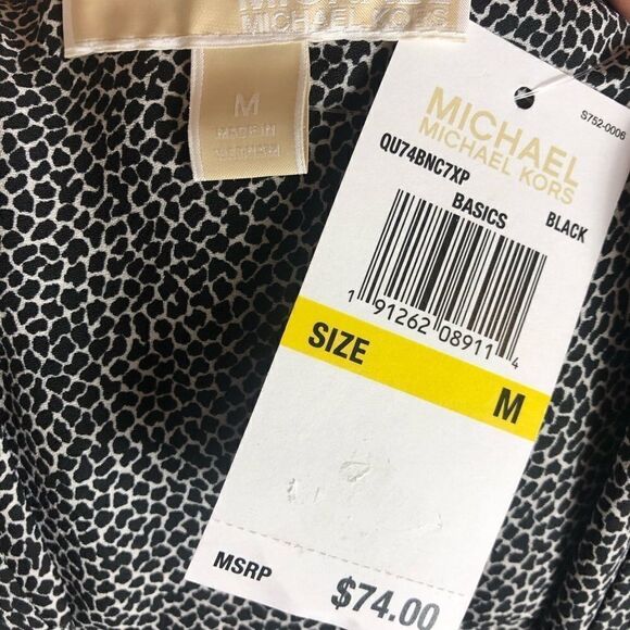 NWT Michael Kors Zipper Top Size Medium - Picture 7 of 7